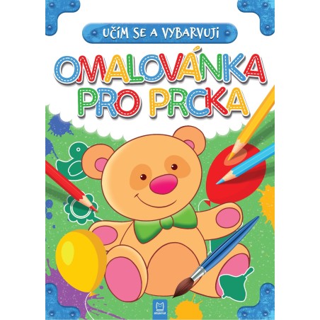 Učím se a vybarvuji. Omalovánka pro prcka